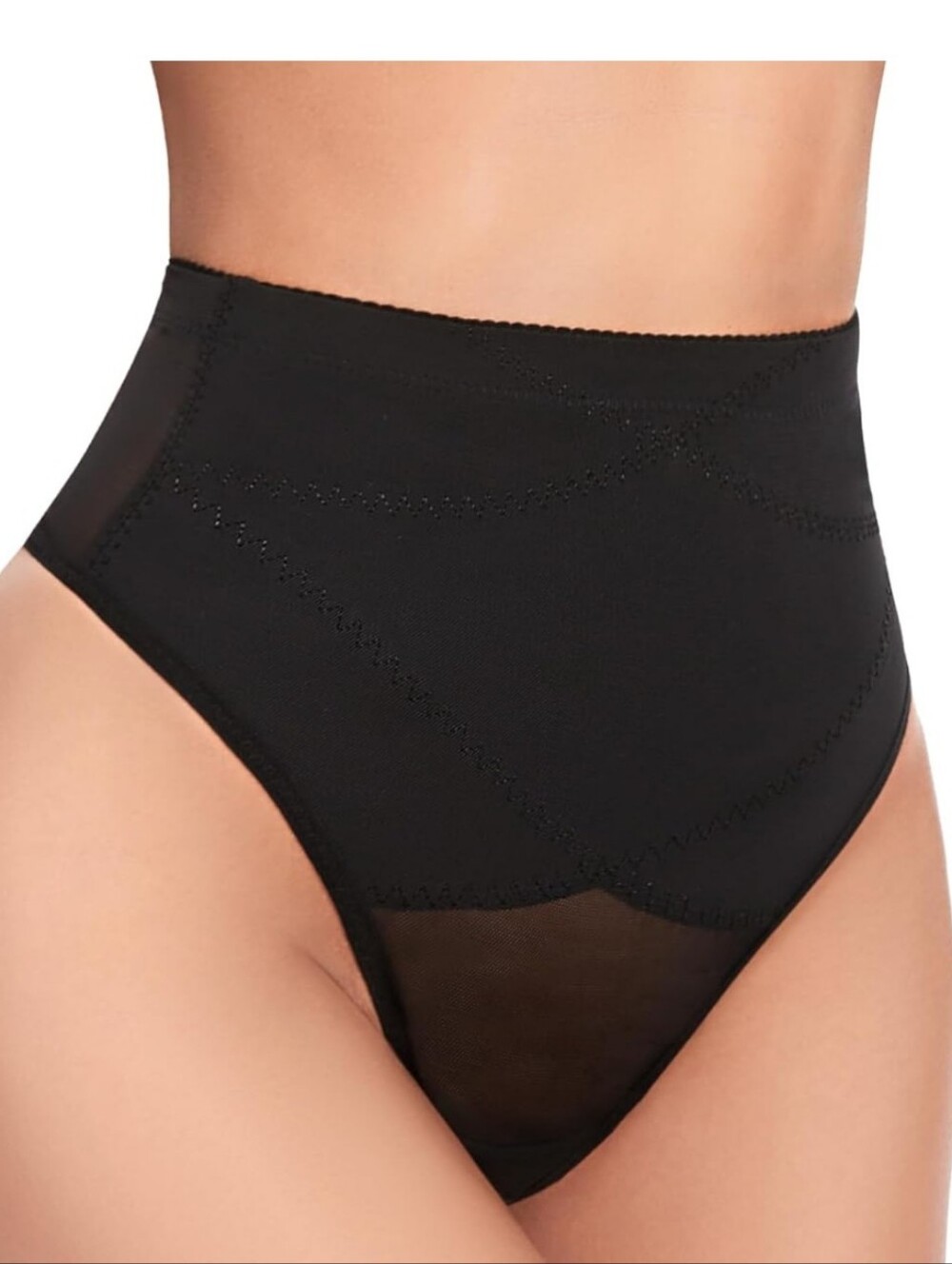 Women's Waist Control Panties - Simiya - Black - M